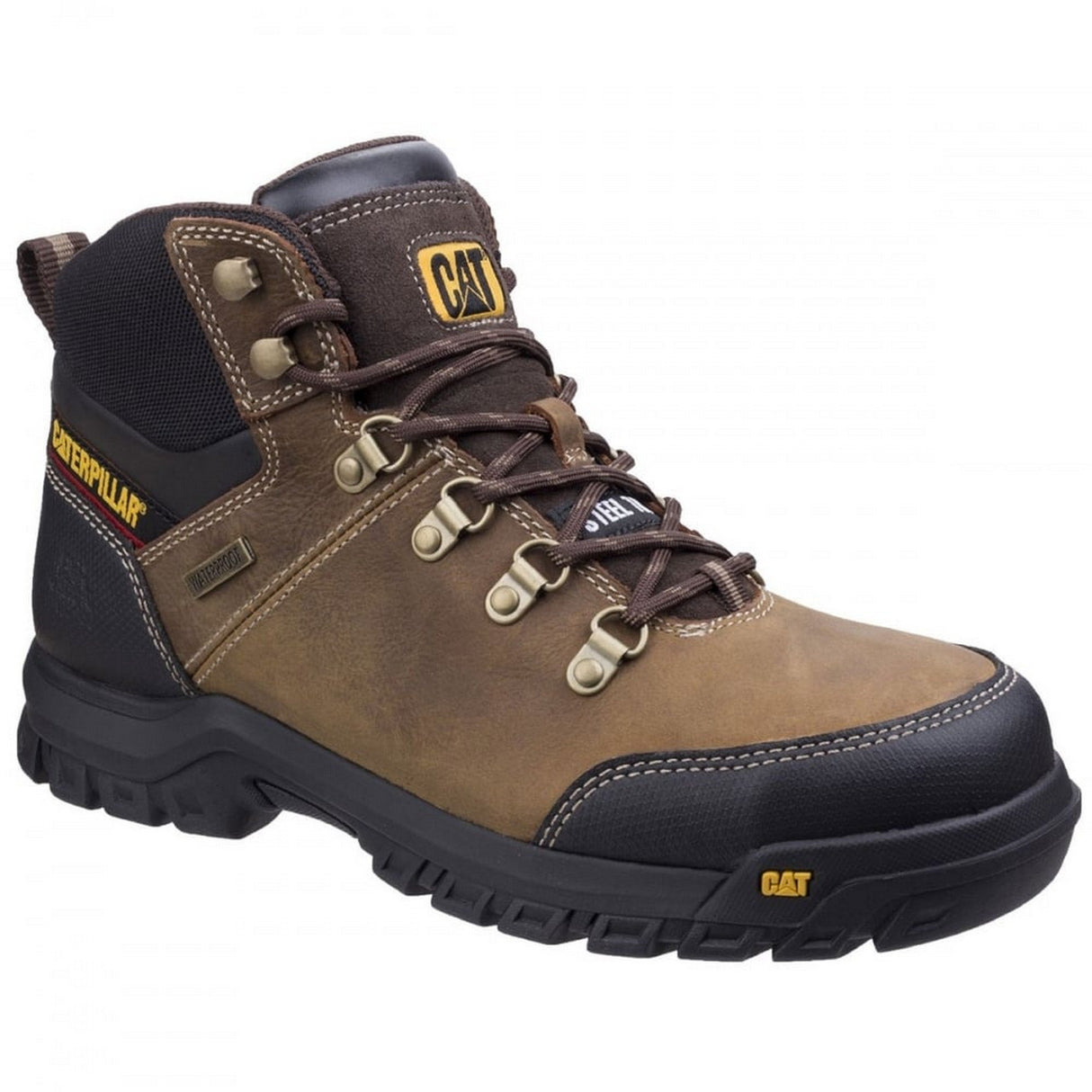 CAT Footwear Framework St S3 WR HRO Sra, Botas industriales Hombre, Seal Brown, 42 EU