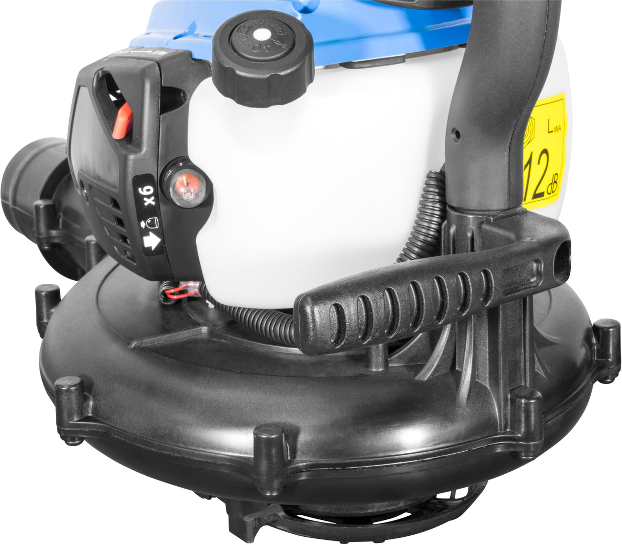 Güde Aspirador de Hojas de Gasolina GBLS 7500-26.1 (Motor de 2 Tiempos, Potencia de Motor de 0,75 kW/1,0 CV, TÜV/GS, cilindrada de 26 cm³, Velocidad de soplado de 252 km/h, Flujo de Aire de 600 m³/h,