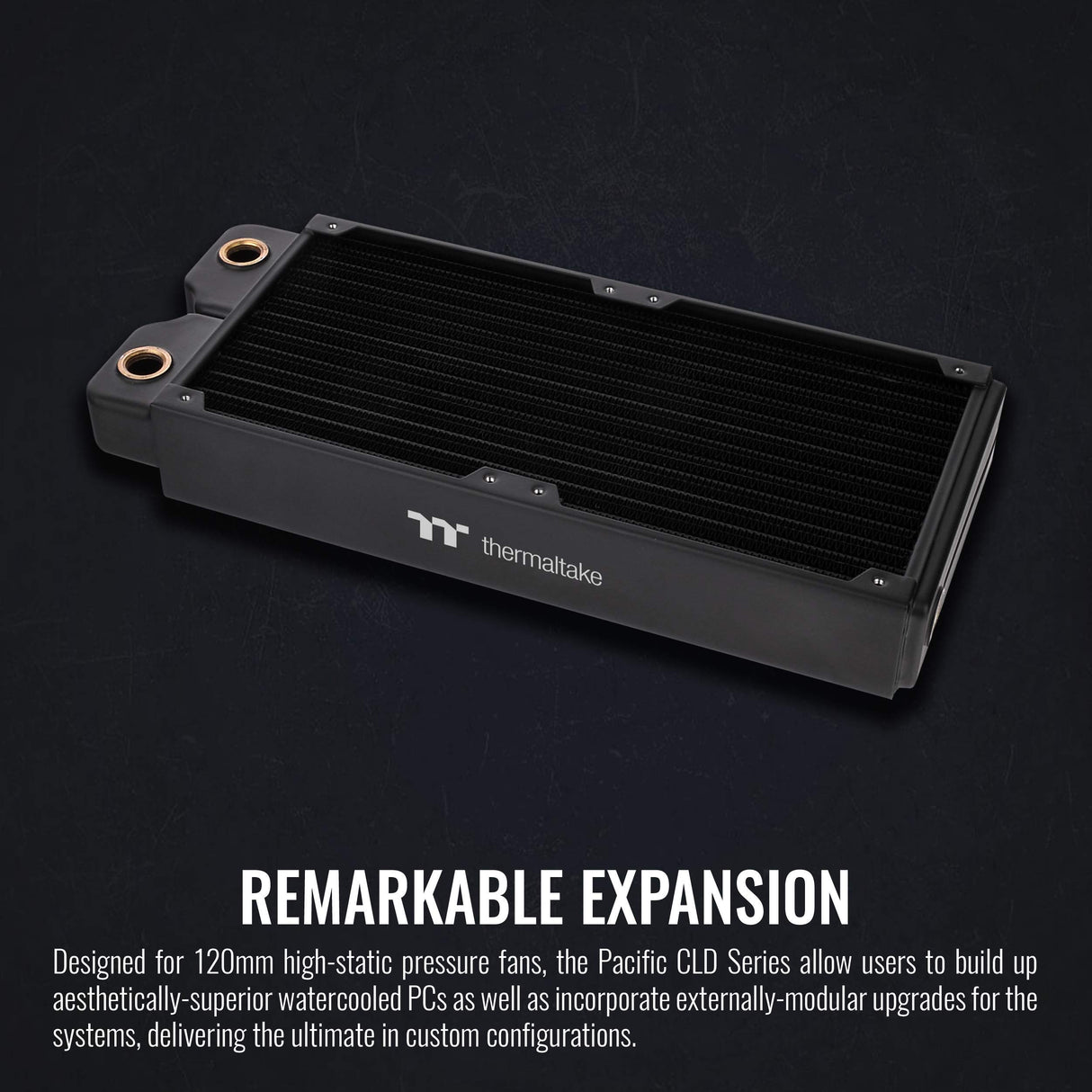 Thermaltake Pacific DIY CLD240 CL-W281-CU00BL-A - Radiador de Cobre de Alta Densidad de 40 mm de Grosor