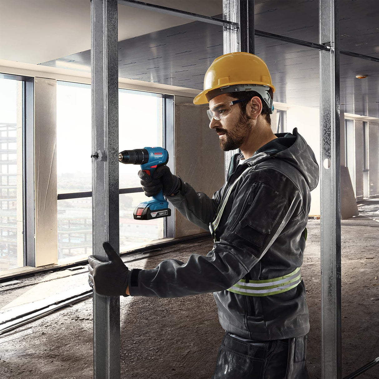 Bosch Professional 18V System atornillador de impacto a batería GDR 18V-215 + atornillador GSB 185-LI (incl. 2 baterías GBA 18V 2.0Ah, cargador GAL 18V-20, maletín)