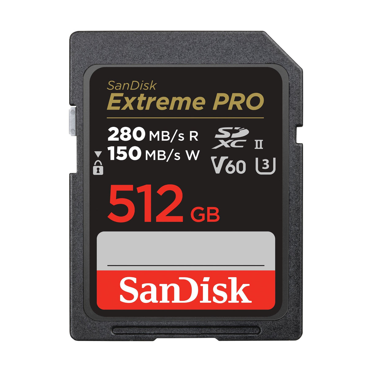 SanDisk 512 GB Extreme PRO Tarjeta de memoria SDXC, con hasta 280 MB/s, UHS-II, C10, U3, V60