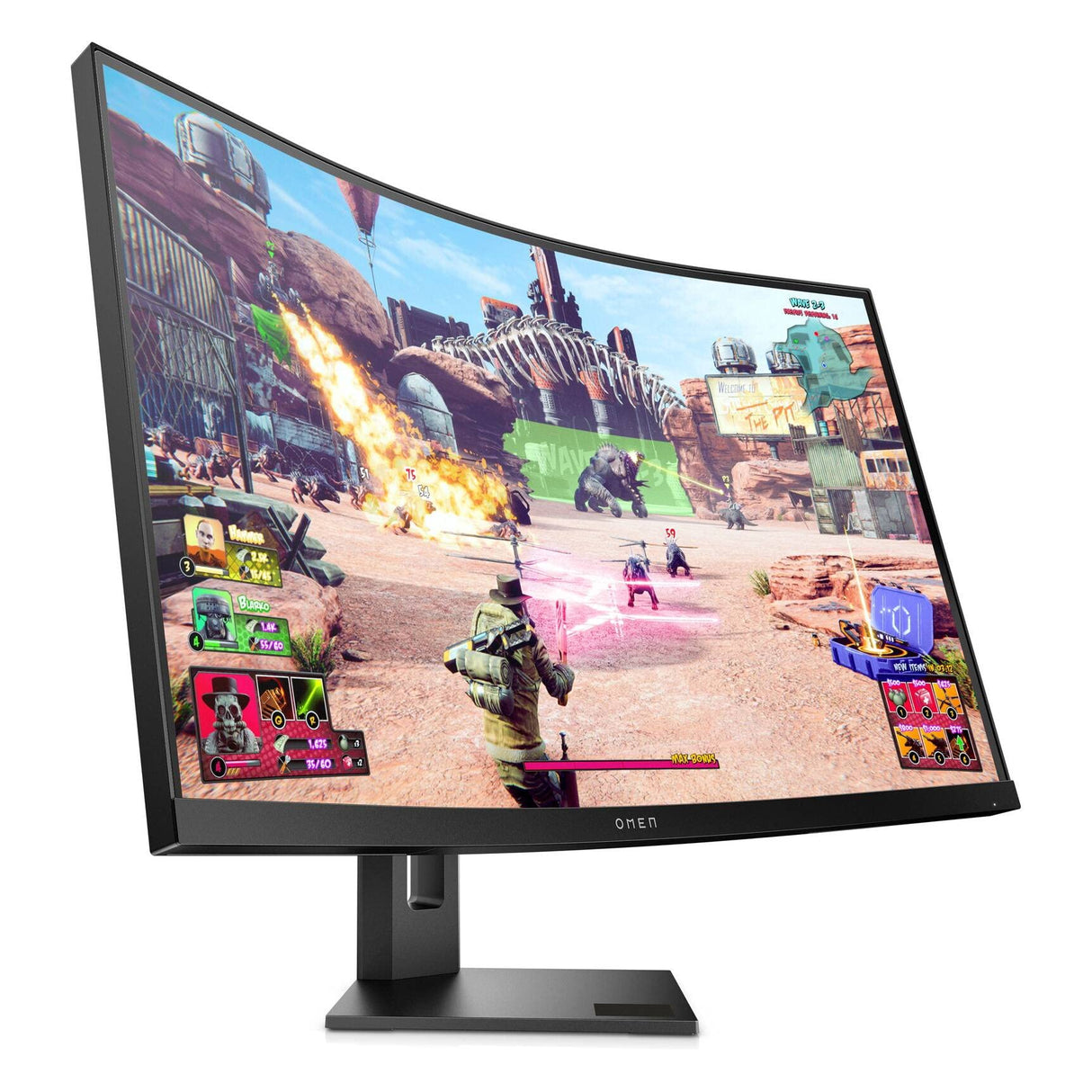 HP OMEN 27c QHD – Monitor Gaming de 27" Quad HD (2560 x 1440 a 240Hz, VA, Curvatura 1000R, 16:9, 1ms, HDMI, Low Blue Light, Antirreflectante, AMD Freesync Premium Pro, Compatible con Consolas) Negro