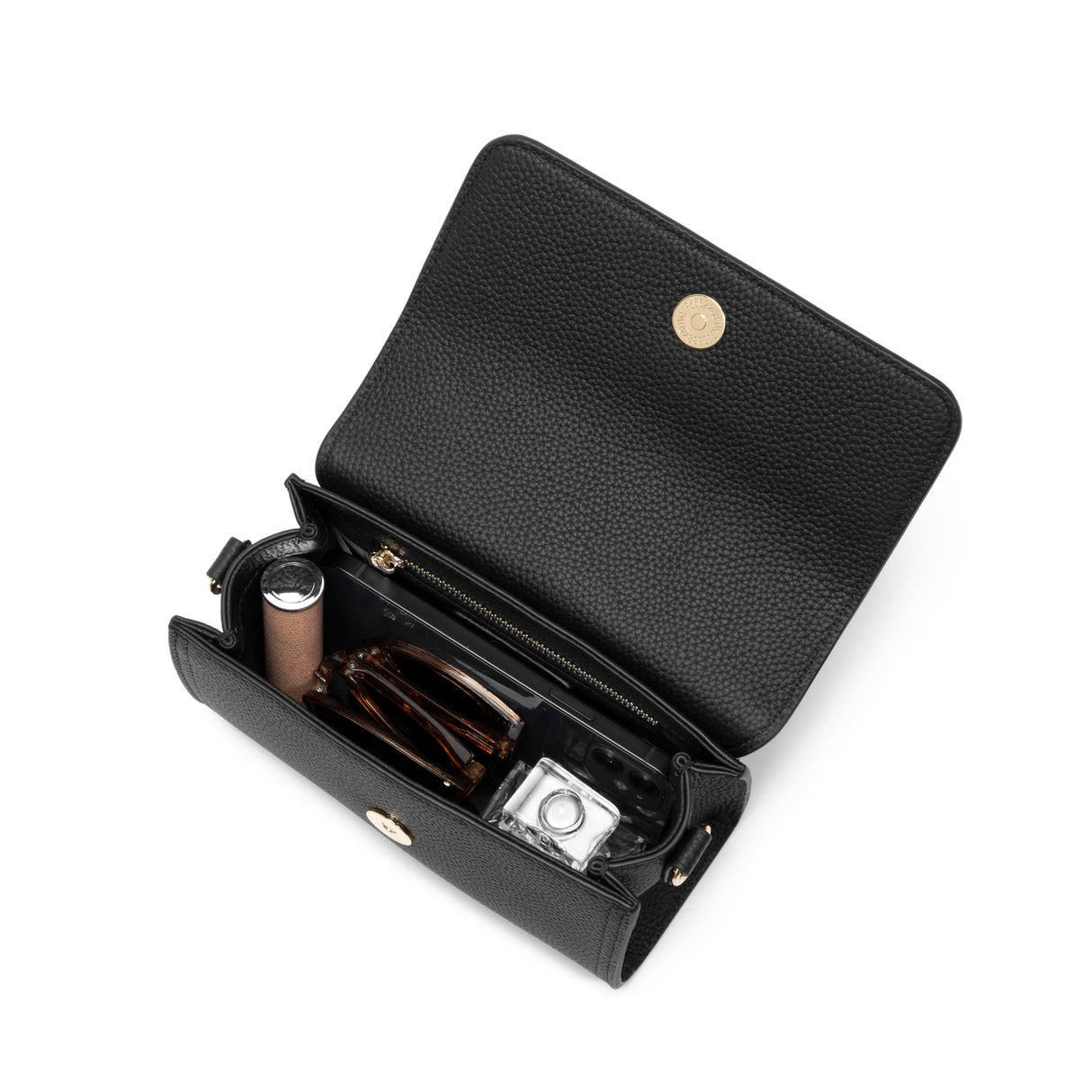 Carlheim, Gotland Genuine Leather collection, Scarlett Genuine Leather Handbag (Black)