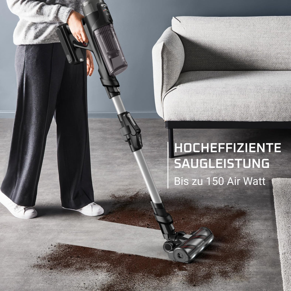 Rowenta RH9A36WV X-Force Flex 13.60 Aspirador de Varilla con batería, Lila/Negro
