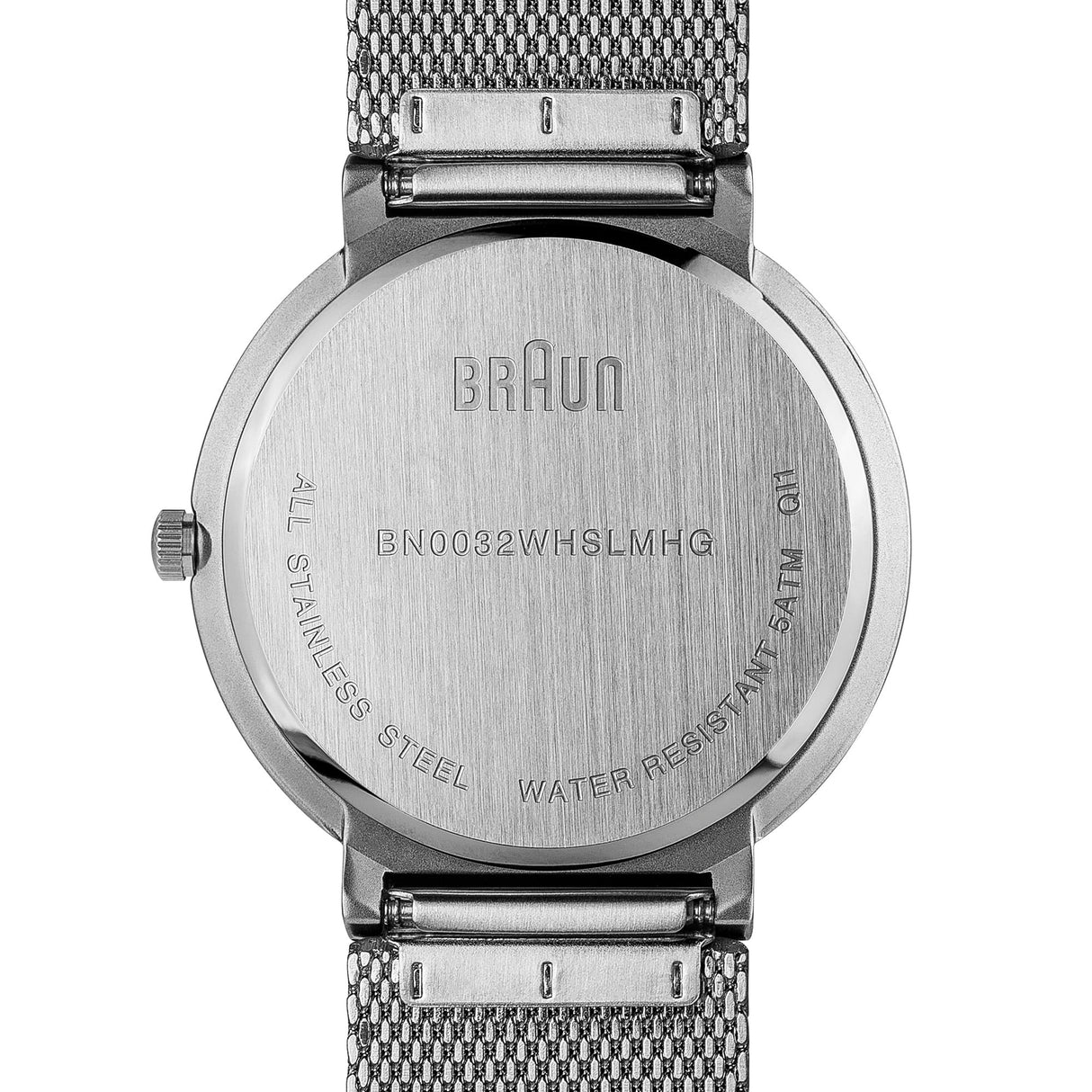 Braun Classic Gent Reloj para Hombre Analógico de Cuarzo japonés con Brazalete de Acero Inoxidable BN0032WHSLMHG