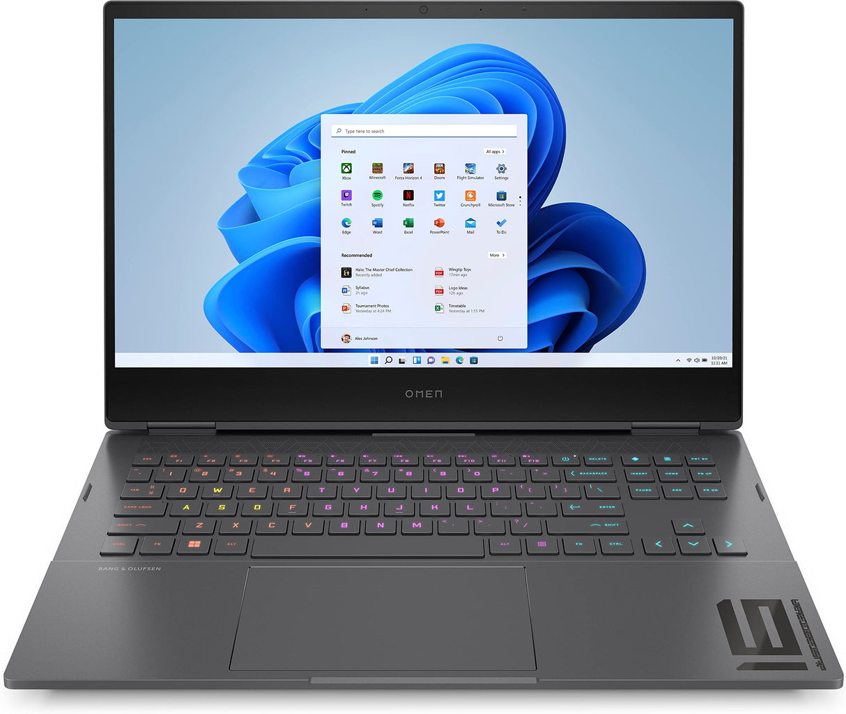 Omen Gaming Laptop | 16,1" FHD IPS 144Hz Pantalla | AMD Ryzen 7 6800H | 16 GB DDR5 RAM | 512 GB SSD | NVIDIA GeForce RTX 3070Ti | Windows 11 | Teclado QWERTZ de 4 Zonas con iluminación RGB | Mica