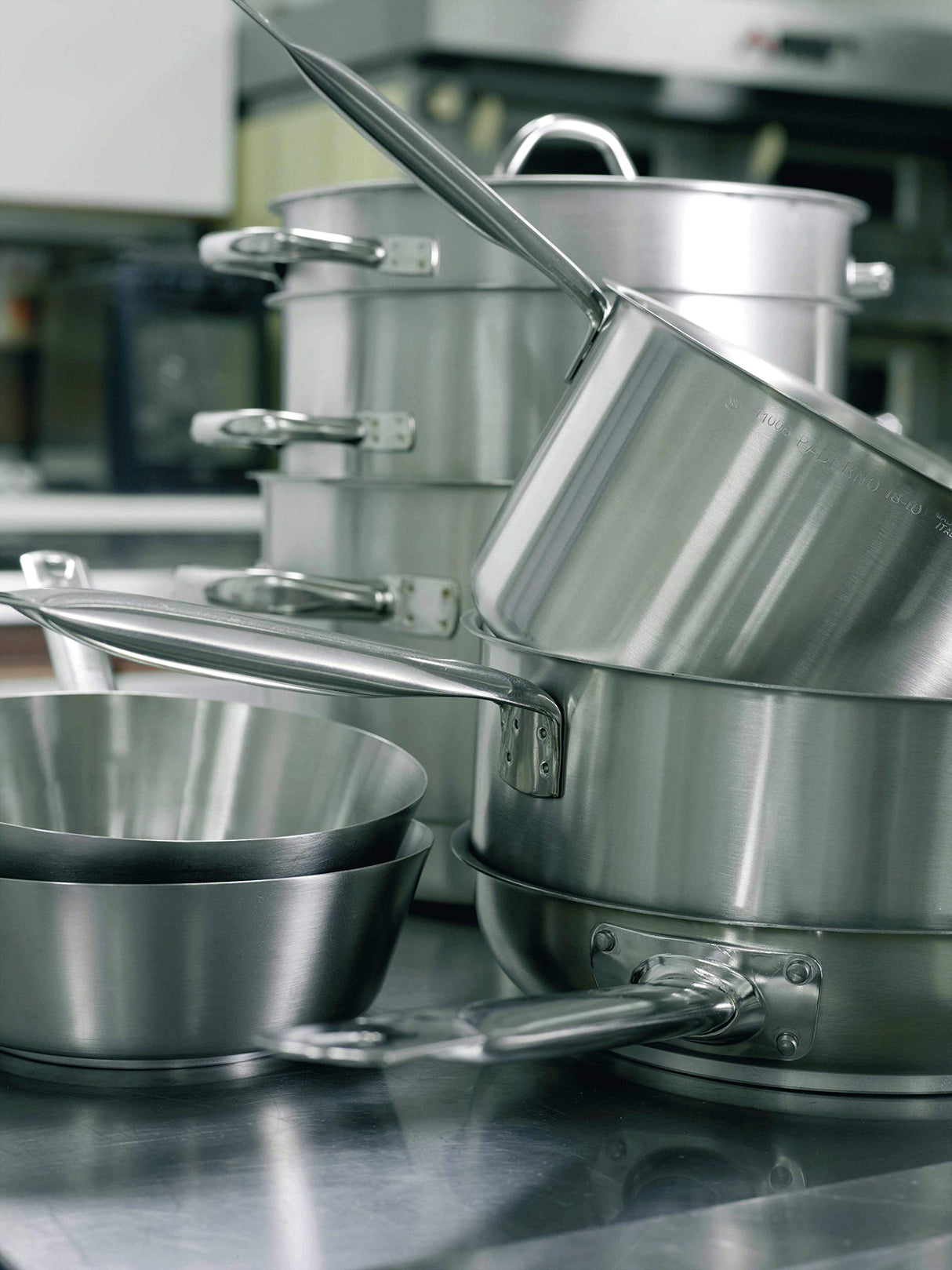 Olla para sopa de acero inoxidable de 9 litros de Pît. 158qt plata
