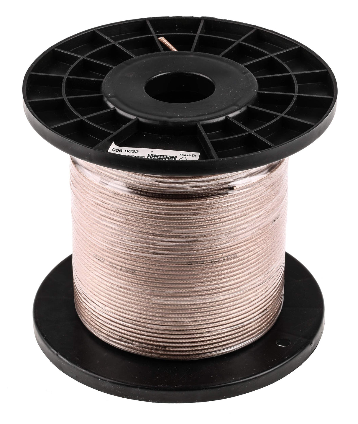 RS PRO Cable coaxial, RG179B/U 75 Ω, diámetro exterior de 2,5 mm, marrón, rollo de 100 metros