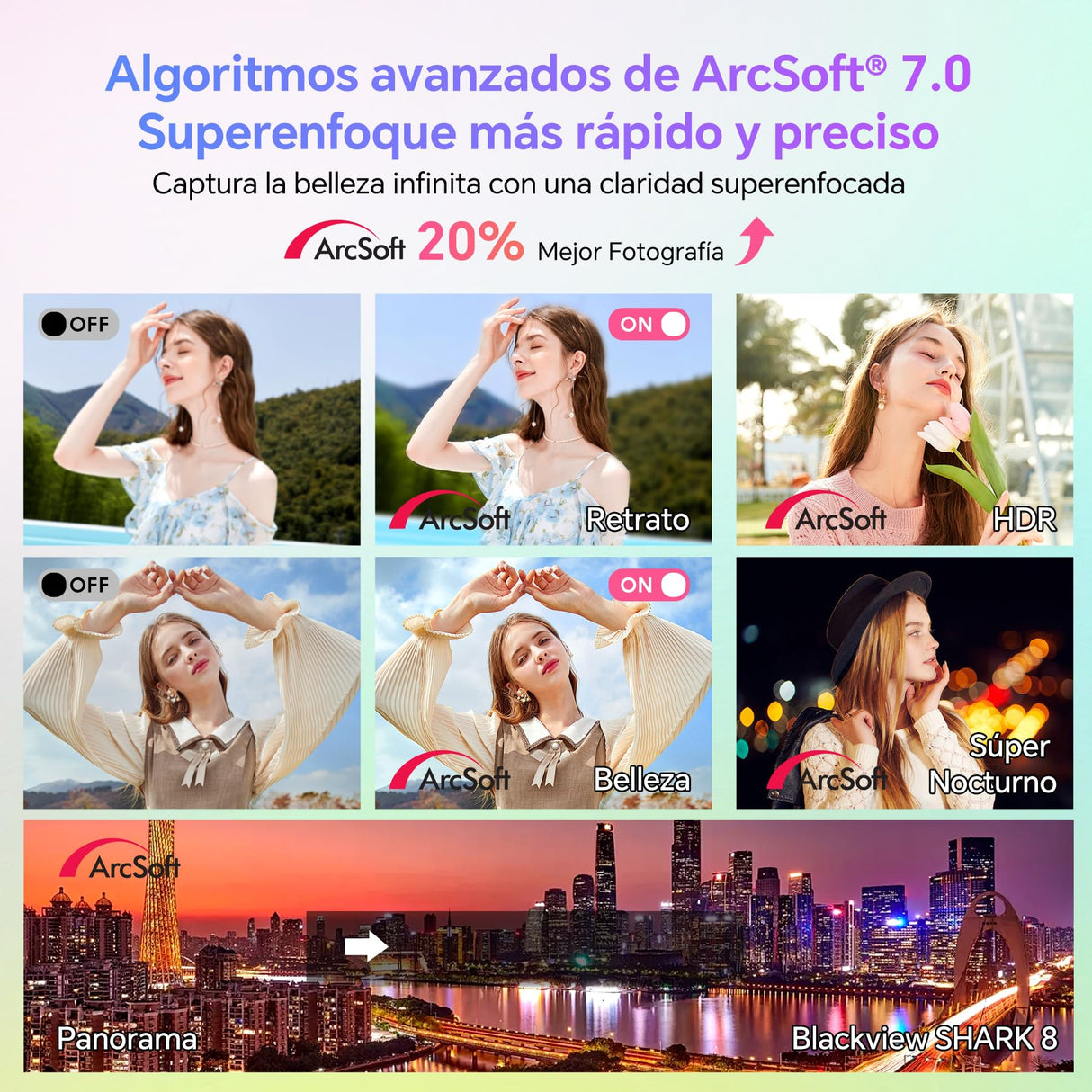 Blackview Smartphone 120Hz, 16GB+256GB(TF 2TB) Helio G99 Cámara de 64MP Telefono Movil Android 13, 6.78'' FHD+ 2.4K 5000mAh 33W Moviles con Dual 4G Octa-Core, NFC/Huella Digital/GPS