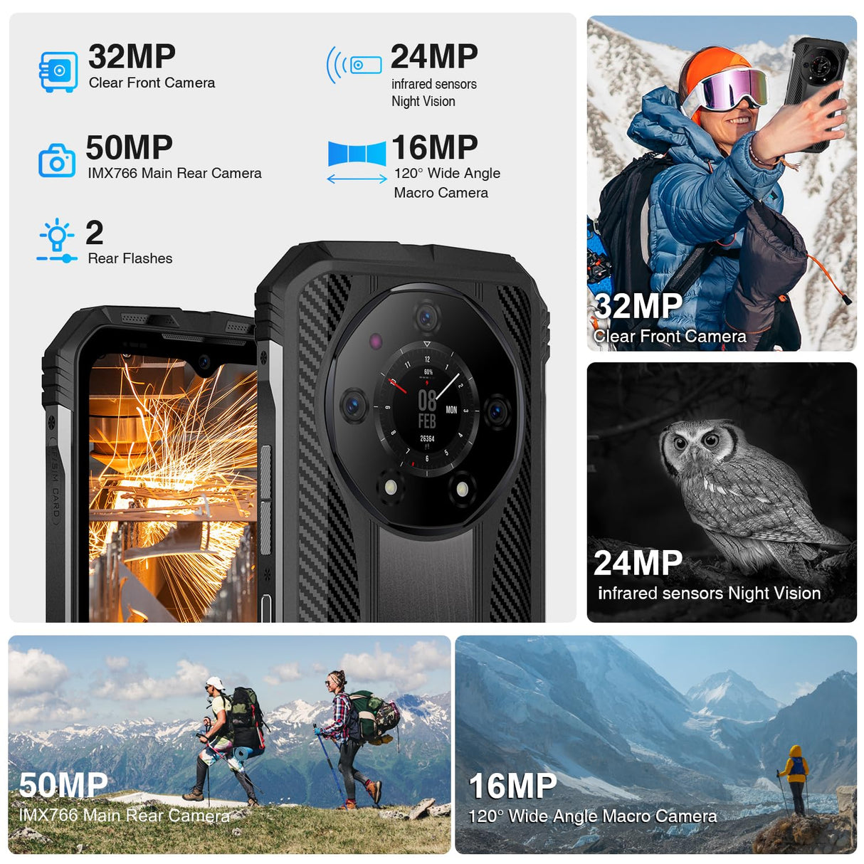 Doogee S110 12GB/256GB Negro - Teléfono móvil Rugged Marca