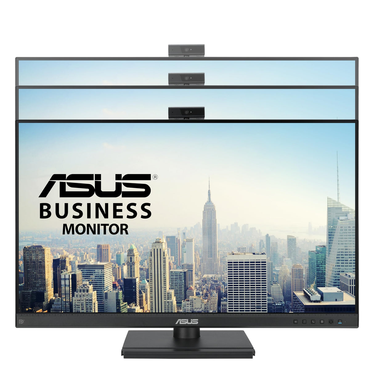 ASUS BE279QFK - Monitor para videoconferencias de 27", Full HD, IPS, 100 Hz, sin Marco, Webcam Full HD, Ergonómico, HDMI, Eye Care, Luz Azul Baja, Antiparpadeo, Montaje en Pared, Sostenibilidad