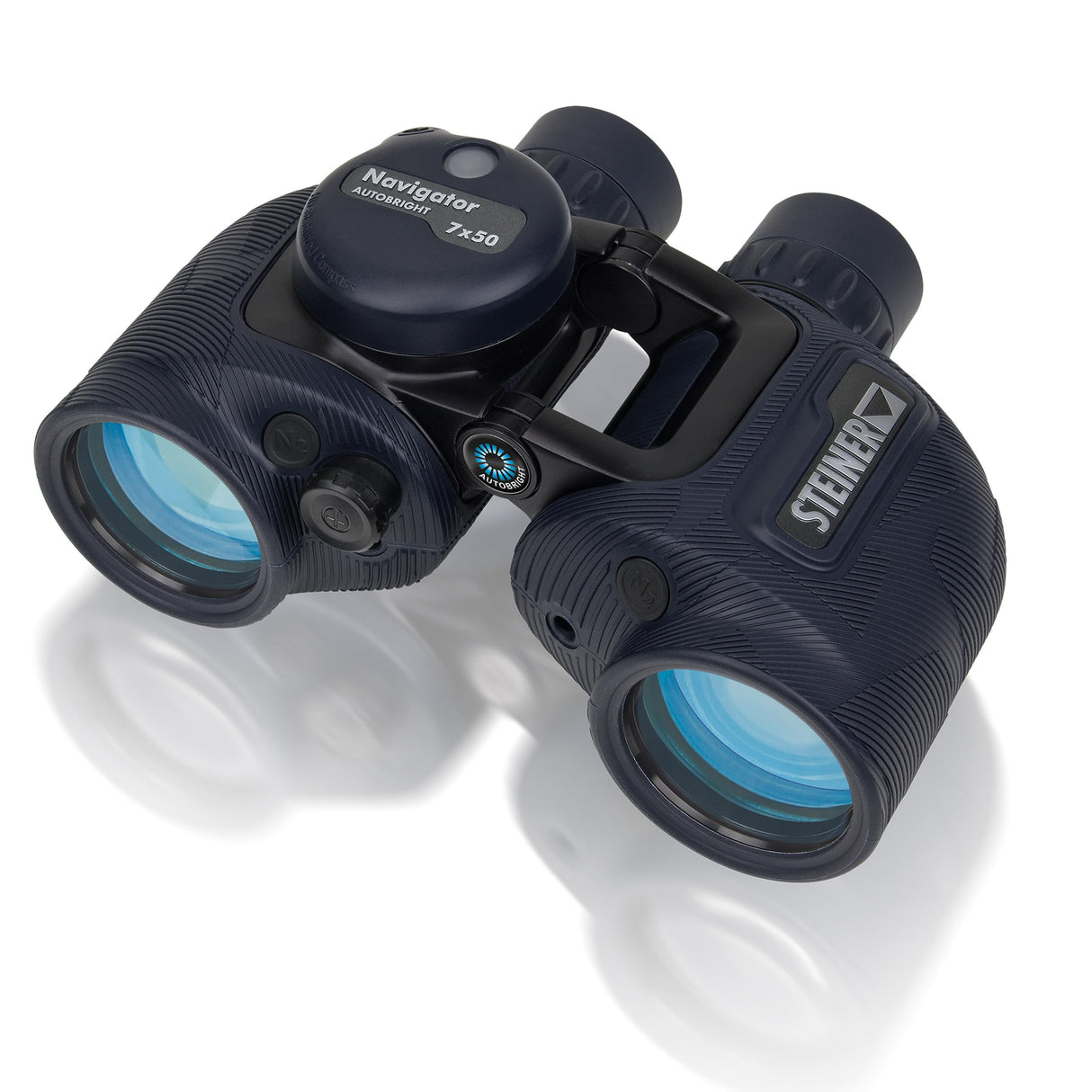 STEINER Prismáticos Marinos Navigator Autobright 7x50c: reducción del deslumbramiento del Agua y el Sol, brújula estabilizada HD, óptica de Calidad Alemana, Deportes acuáticos