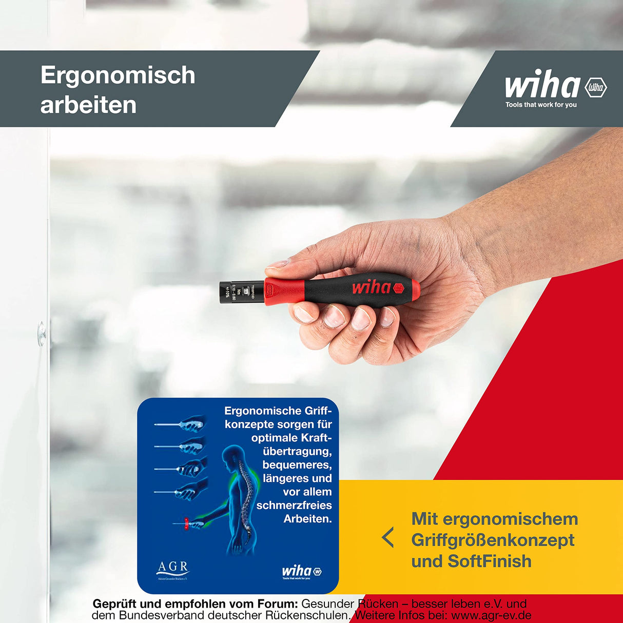 Wiha Destornillador dinamométrico TorqueVario®-S con limitación del par de apriete de ajuste variable 0.1-0.6 (26888)