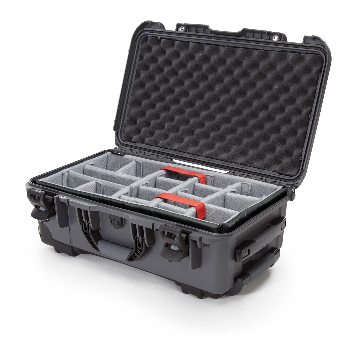Nanuk 935 - Funda rígida Impermeable con Ruedas y Divisor Acolchado, Color Grafito