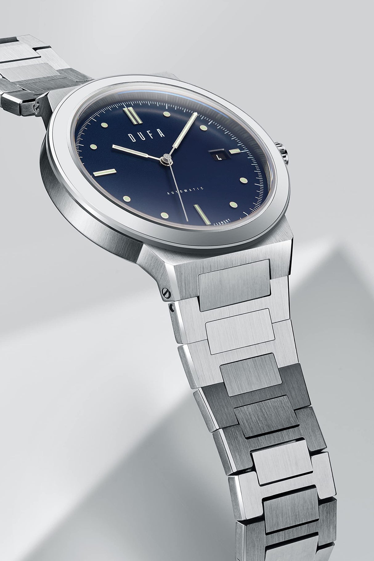 DuFa Reloj Analógico para Hombres de Automático con Correa en Acero Inoxidable DF-9033-33