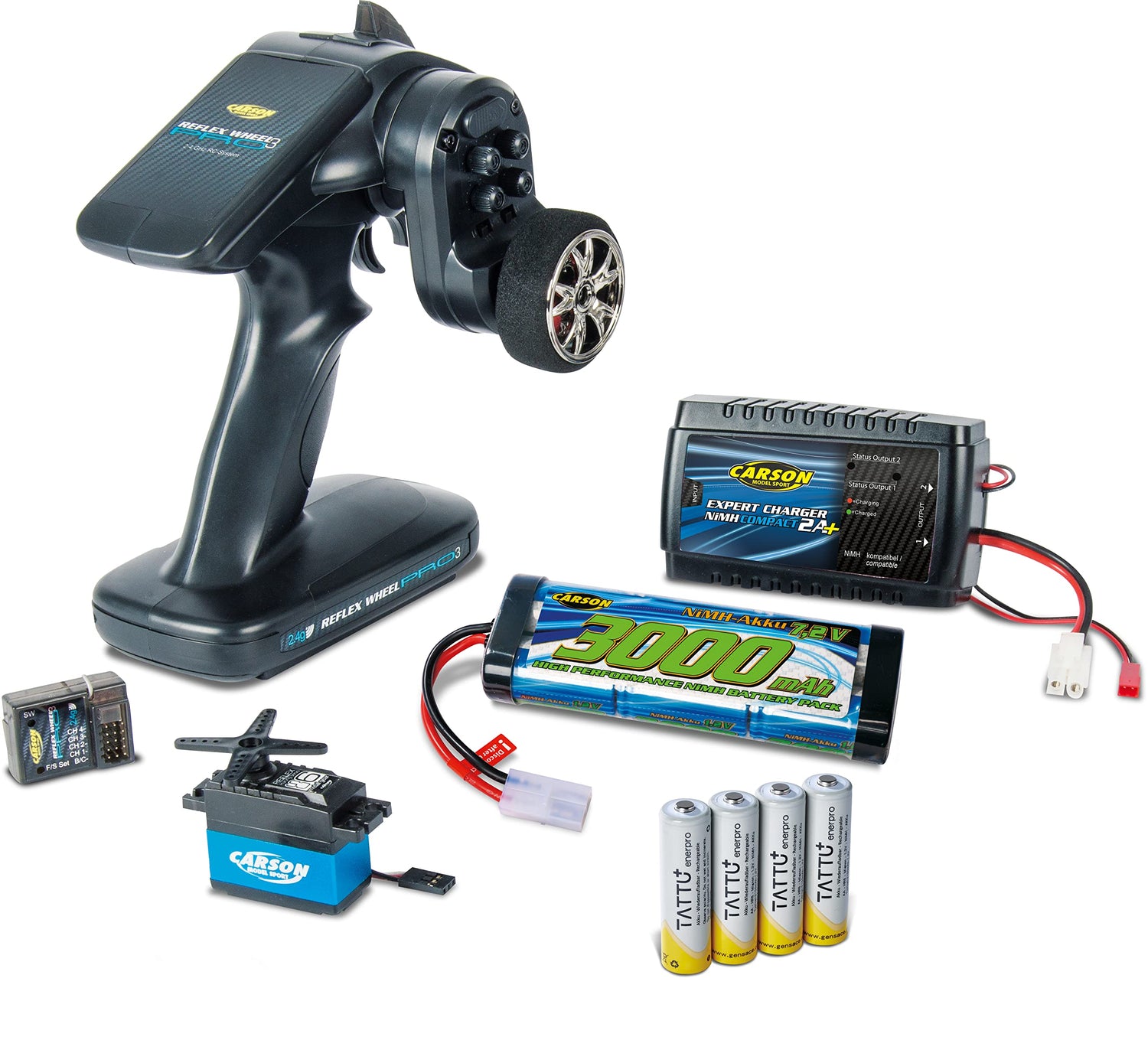 Carson- RC-Reflex Pro 3 - Juego eléctrico, Color Negro, Medium (500500091)