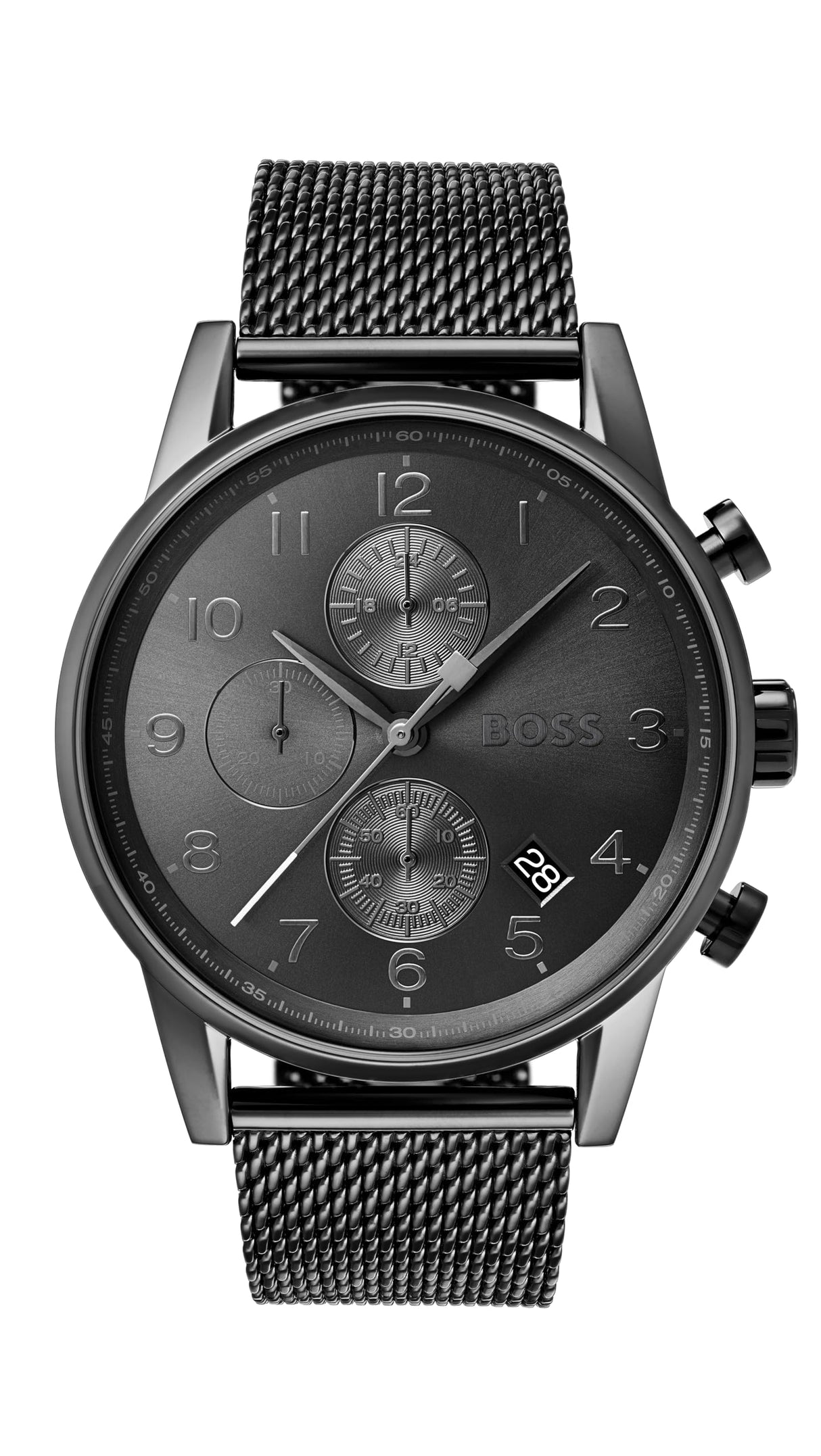 BOSS Reloj Cronógrafo de Cuarzo para hombre Colleción Navigator con correa de malla de acero inoxidable o de piel