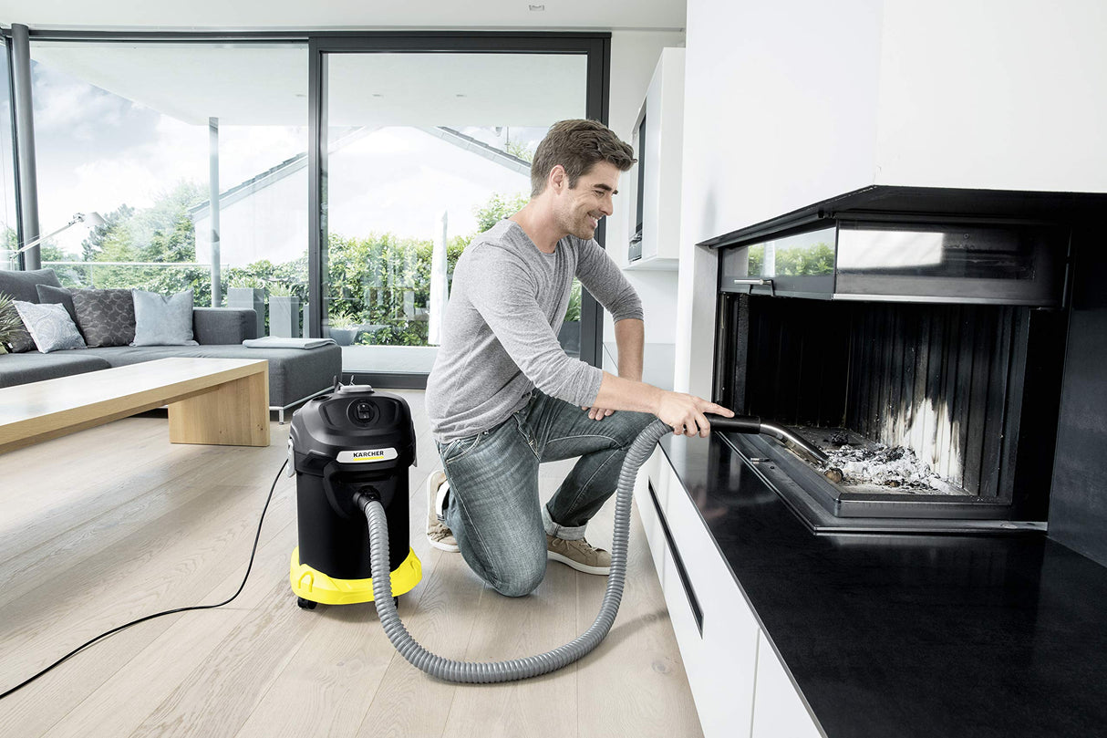 Kärcher AD 4 Premium Aspiradora de Cenizas, Metal plástico, Negro