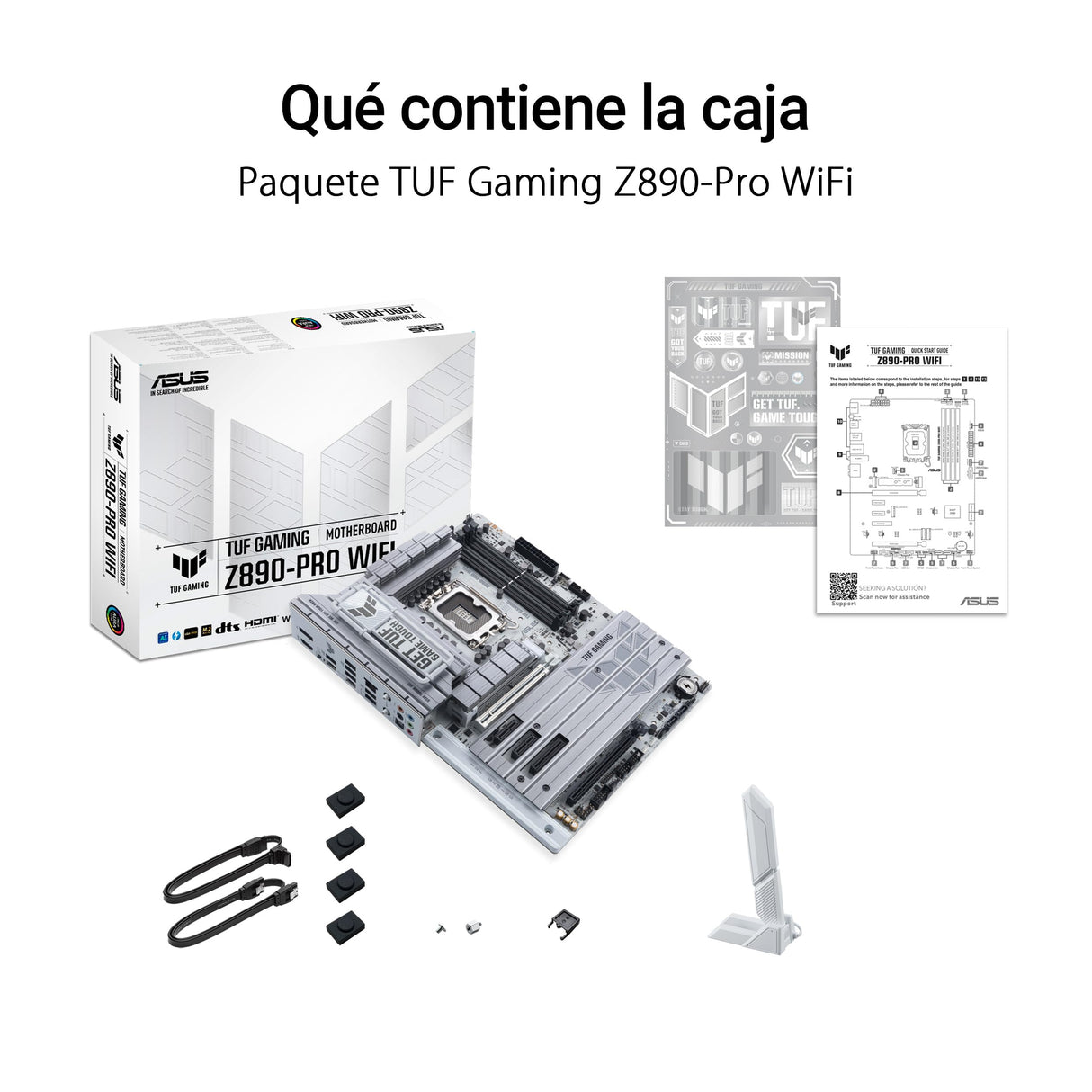 ASUS TUF Gaming Z890-PRO WiFi - Placa Base ATX, 16+1+2+1 (80A) etapas de Potencia, DDR5, PCIe 5.0 Compatible con GPU de última generación, USB4, USB 20 Gbps con Carga rápida PD, Cuatro M.2, Wi-Fi 7