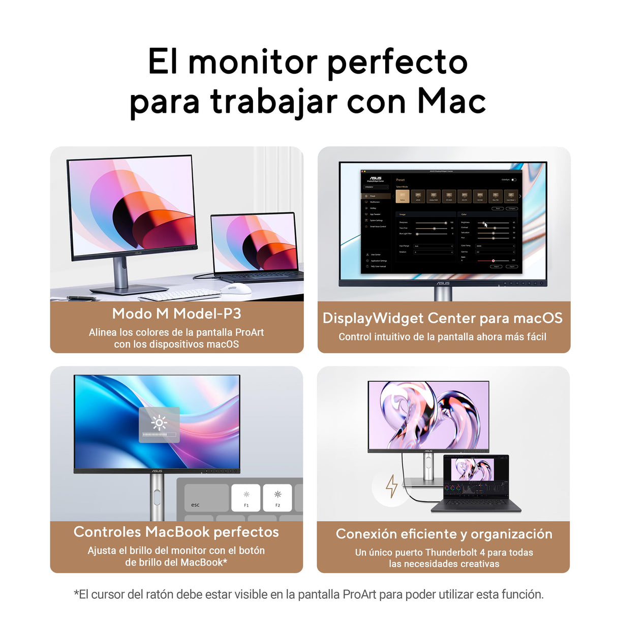 ASUS ProArt Display 6K PA32QCV - Monitor Profesional de 31,5", IPS, 6K (6016 x 3384), 98% DCI-P3, LuxPixel AGLR, ΔE<2, Calman, Thunderbolt 4, VESA DisplayHDR 600, KVM, DisplayWidget Center