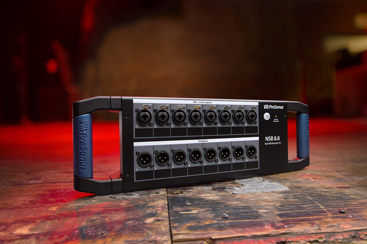 PreSonus NSB 8.8, 8x8, Stage Box en red AVB
