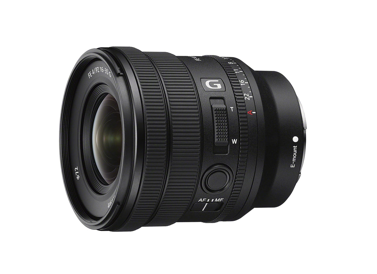 Sony SELP1635G, FE PZ 16-35mm F4 G Full-Frame, Premium G, Objetivo Gran Angular con Zoom motorizado, Negro