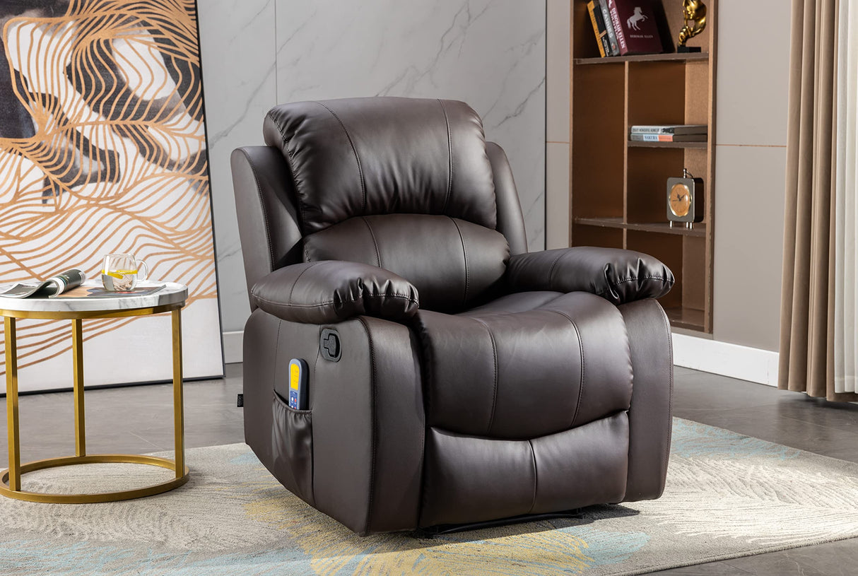 Astan Hogar Sillón Relax con Reclinación Manual (Sistema Pared Cero), Masaje Y Termoterapia, Modelo Ramón AH-AR30910CH