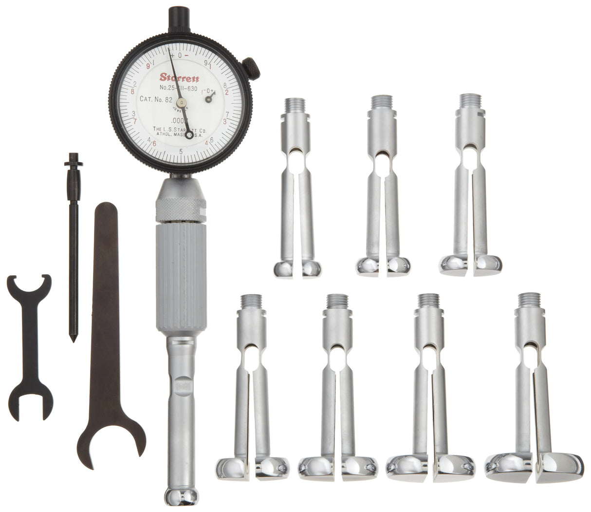 Starrett 82CZ - Juego completo de calibre de calibre de calibre de calibre de dial, rango de 0,560 – 1,565 pulgadas, graduación de 0,0001 pulgadas.