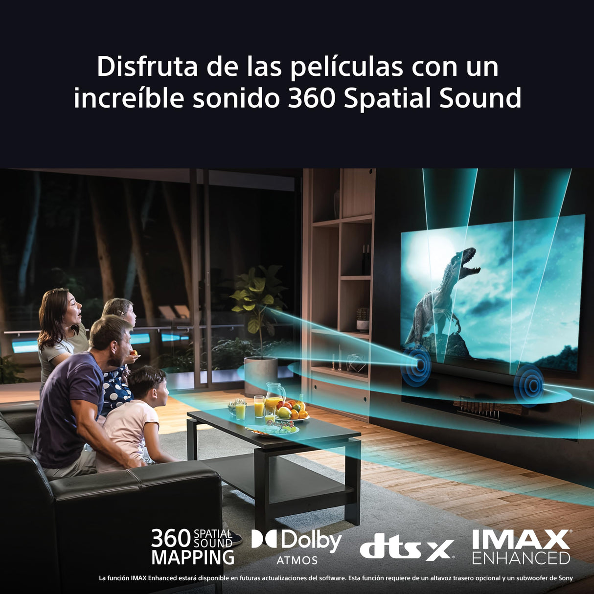 SONY BRAVIA Theatre Bar 9 – Barra de Sonido TV, Dolby Atmos®, 13 Altavoces, Wi-Fi®, Bluetooth®, 360 Spatial Sound Mapping, Modelo 2024