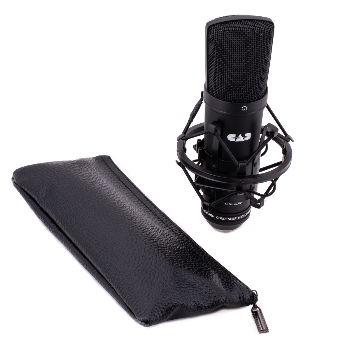 CAD Audio micrófono de condensador de diafragma grande para grabaciones de estudio (XLR, alimentación fantasma de 48V, diafragma de 1 pulgada, impedancia de 75 OHM, 30 Hz - 20 KHz), plata