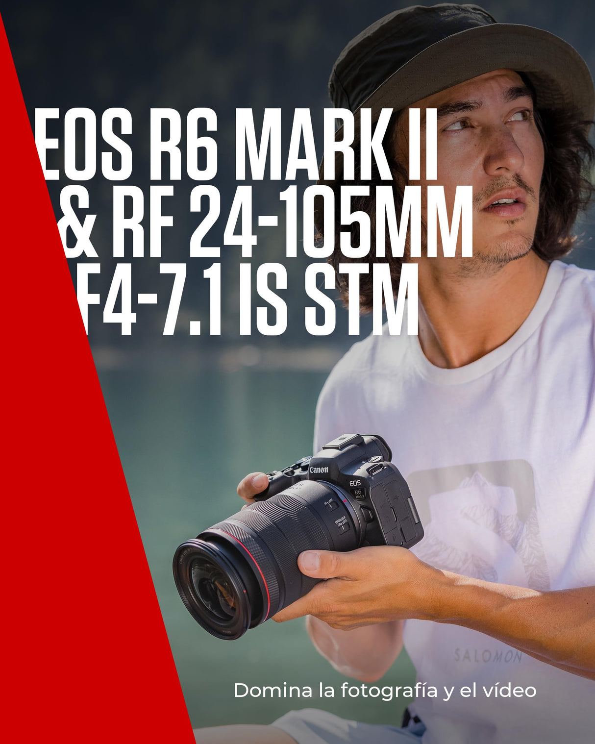 Canon EOS R6 Mark II | Cámara Mirrorless Full Frame | 24,2 MP, 40 fps, Vídeo 4K, Dual Pixel AF II, Wi-Fi y Bluetooth | Cámara para Baja Iluminación | + RF 24 105mm f 4 7.1 IS STM