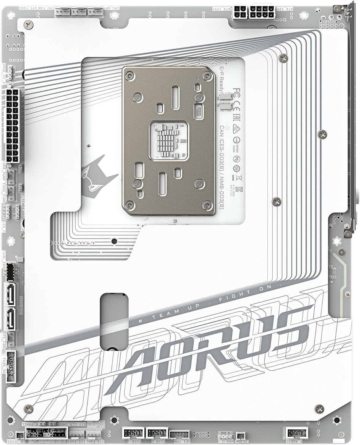 GIGABYTE X870 AORUS Stealth Ice Placa Base – Compatible con procesadores AMD Ryzen 9000, VRM Digital de 16+2+2 Fases, hasta 8200 MHz DDR5 (OC), 2 x PCIe 5.0 + 2 x PCIe 4.0, Wi-Fi 7, LAN 5 GbE, USB 4