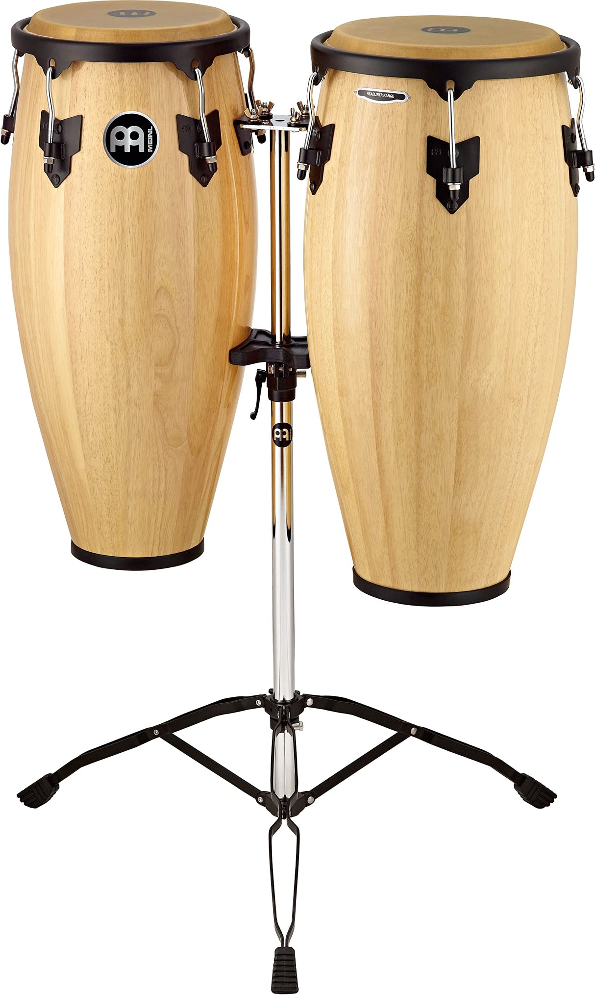 Meinl Percussion HC888WRB Headliner Series - Set de congas de madera (25,4 cm y 27,94 cm), natural