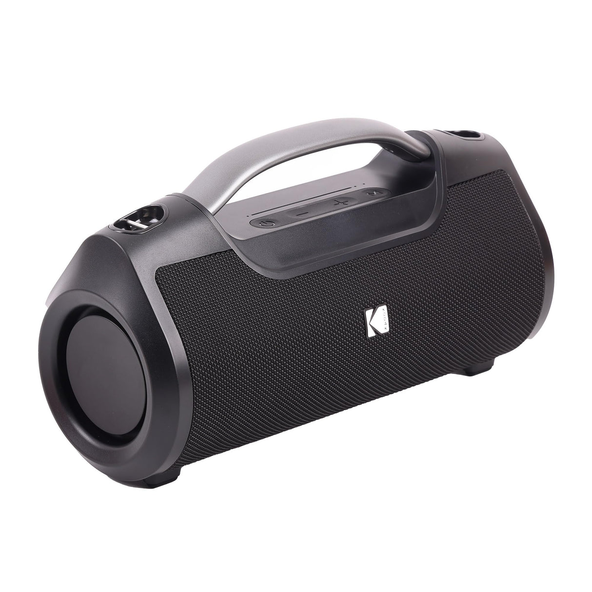 KODAK PWS-2258 - Altavoz inalámbrico portátil de 60 W, Resistente al Agua, IPX6, TWS, batería de 3600 mAh, Ecualizador Personalizable, Banco de energía, Color Negro