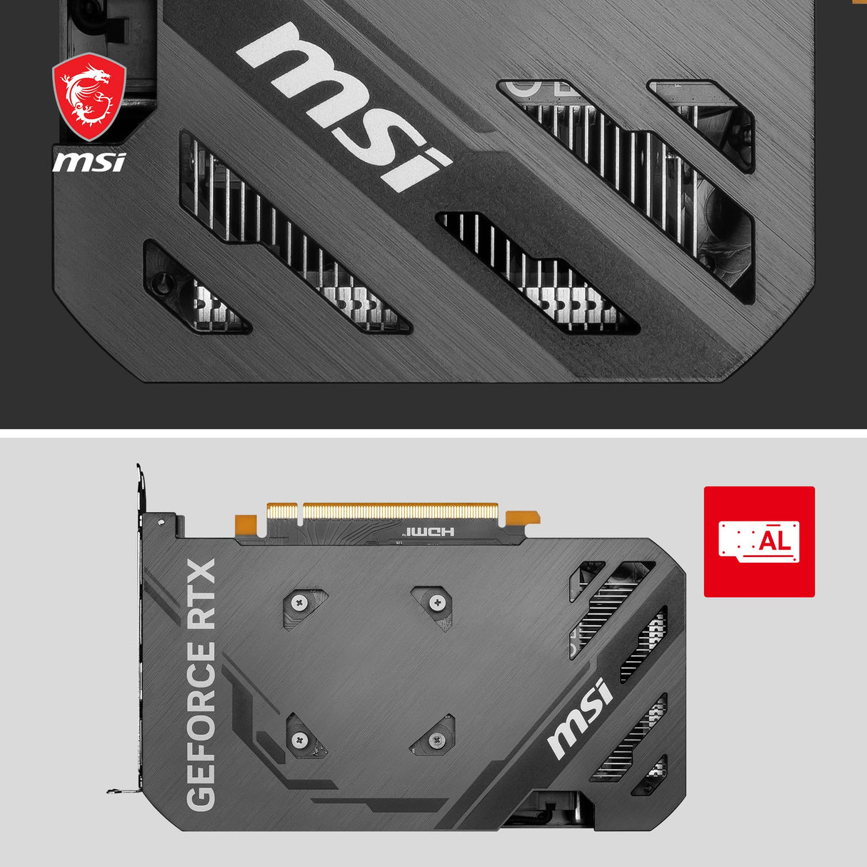 MSI GeForce RTX 4060 Ti VENTUS 2X BLACK 16G OC Tarjeta Gráfica - RTX 4060 Ti, 16GB GDDR6, 16GB, PCIe 4.0 - 2 x TORX Fan 4.0 - HDMI 2.1a, DisplayPort 1.4a, Estándar