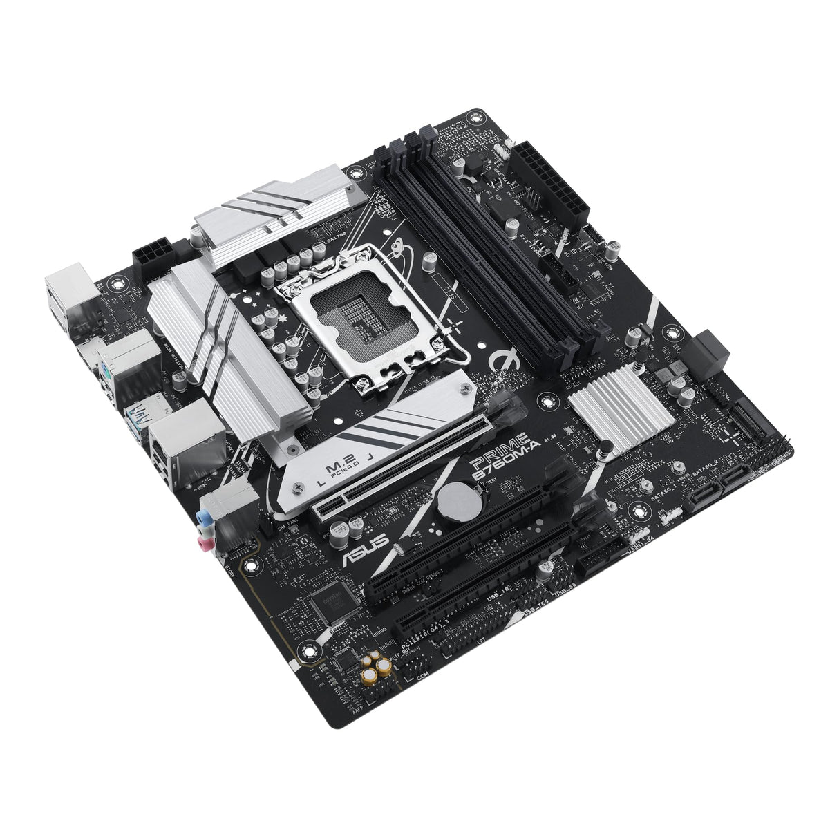 ASUS Prime B760M-A-CSM - Placa Base Intel LGA 1700 (Intel B760, mATX, Memoria DDR5, 2 PCIe 4.0 M.2, Aura Sync)