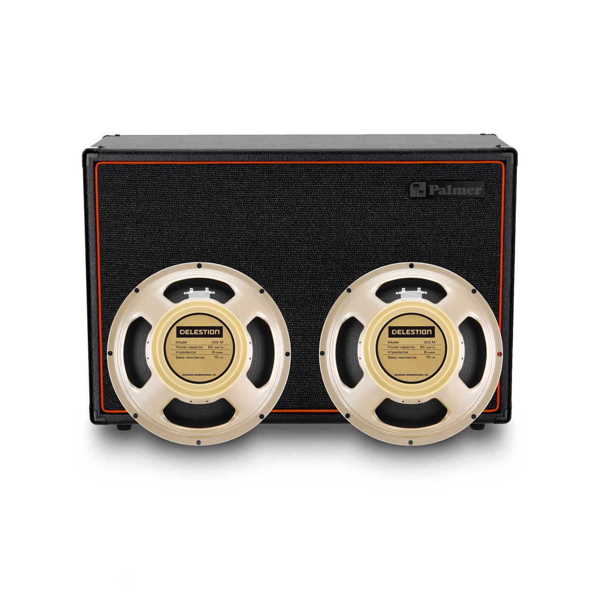 Palmer CAB 212 X CRM - Caja de altavoces para guitarra con Celestion Creamback 2 x 12, cierre trasero