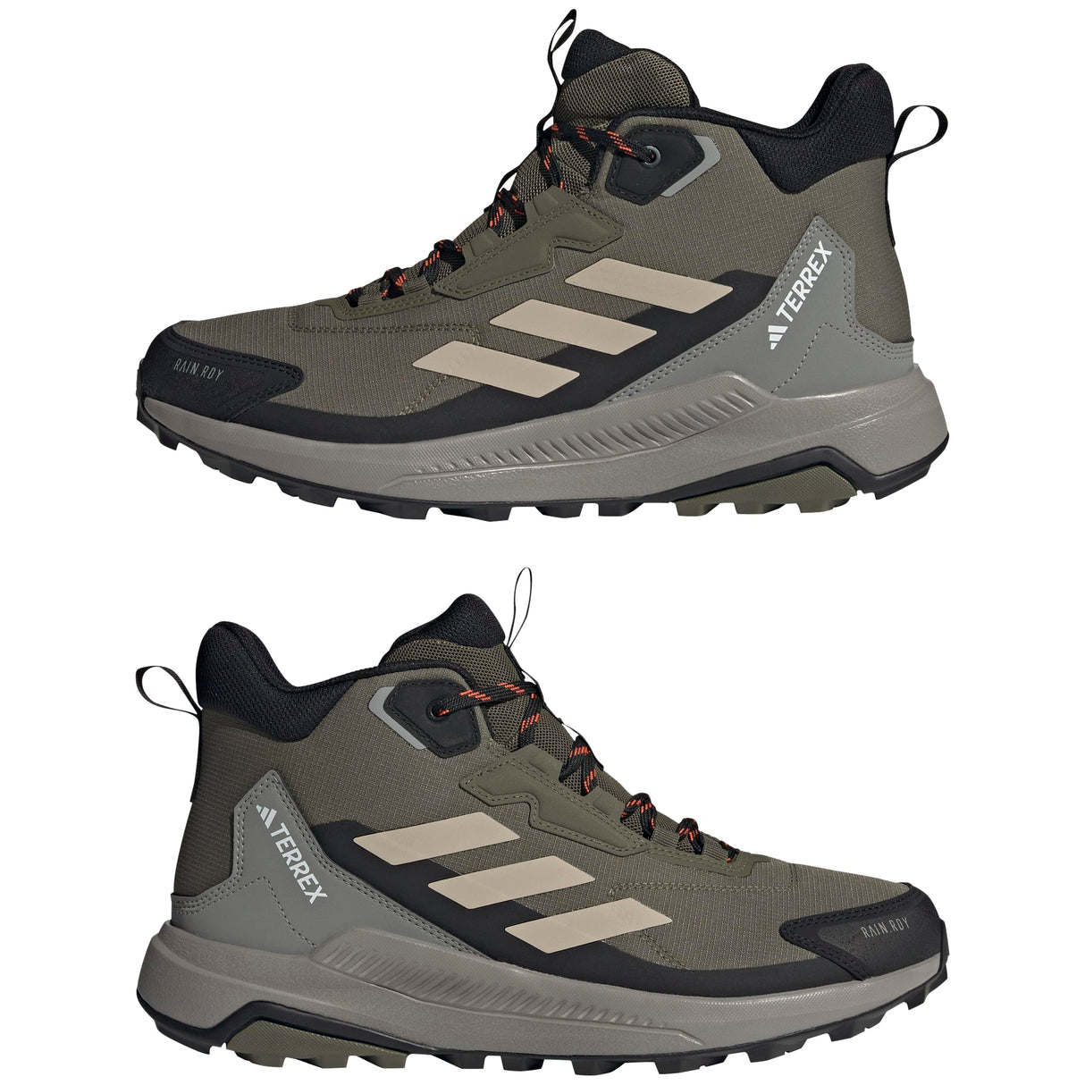 adidas Terrex Anylander Mid Rain.RDY Hiking Shoes, Zapatos de Senderismo Hombre, Olive Strata/Wonder Beige/Core Black, 42 2/3 EU