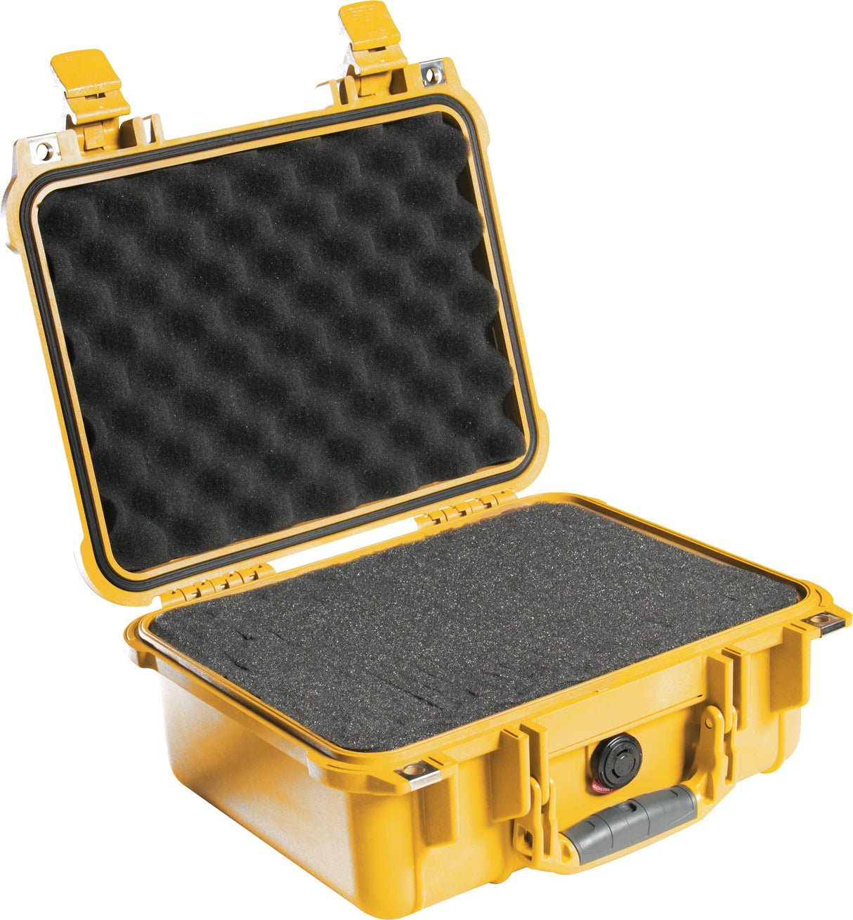 PELI 1400 Maletín técnico para el Transporte de Equipos electrónicos, audiovisuales y fotográficos, IP67 estanco, 9L de Capacidad, Fabricado en Alemania, con Espuma Personalizable, Color Amarillo