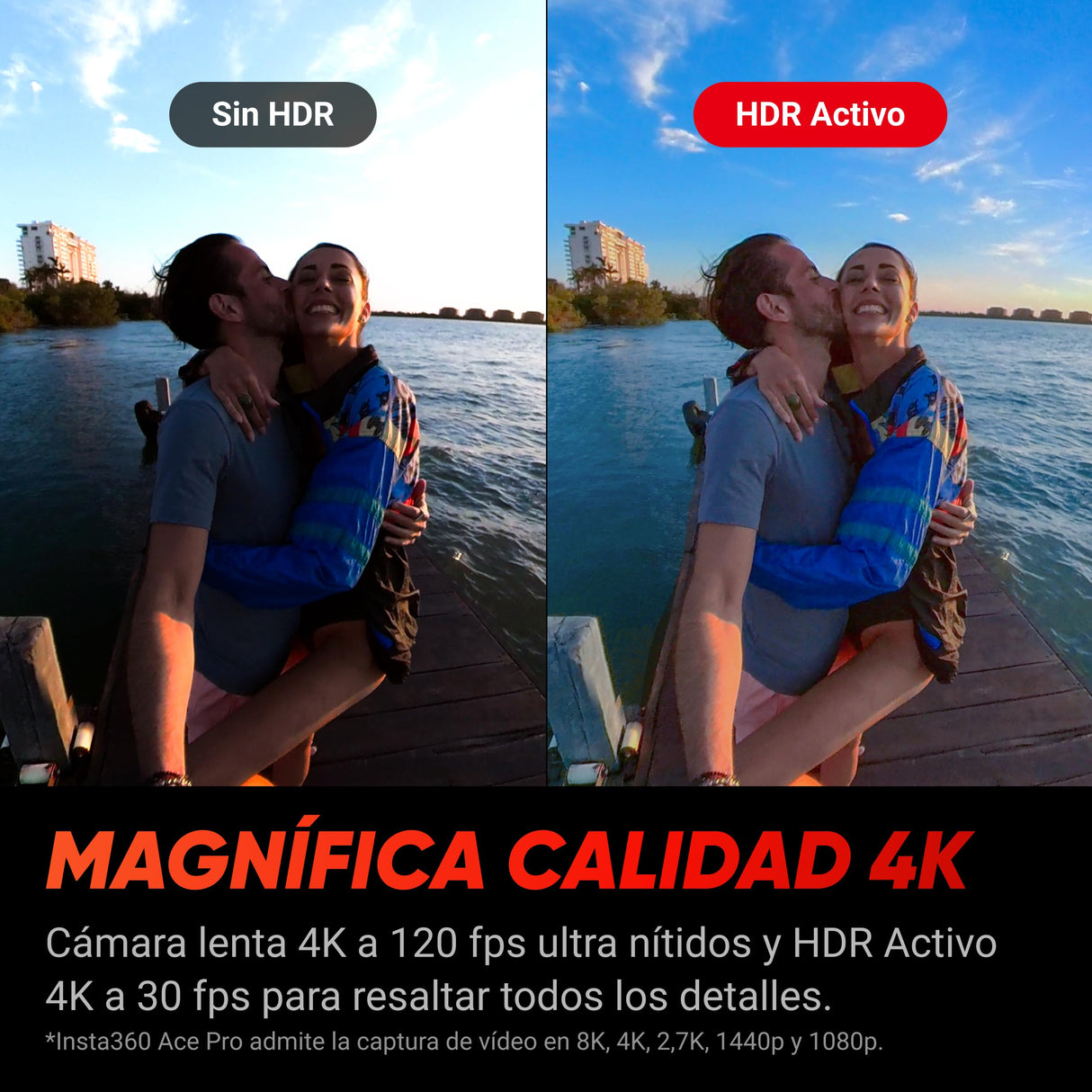Insta360 Ace Pro Kit de Creador: Cámara de acción Impermeable diseñada con Leica, Sensor Insignia de 1/1,3", reducción de Ruido IA Imagen máxima, 4K a 120fps, Pantalla abatible 2,4" y Funciones de IA
