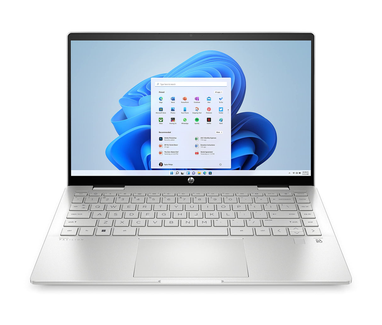 HP Pavilion x360 14-ek1050ns - Ordenador portátil de 14" Full HD (Intel Core i5-1335U, 16GB RAM, 512GB SSD, Intel Iris Xe Graphics, Windows 11 Home) Silver - Teclado QWERTY Español