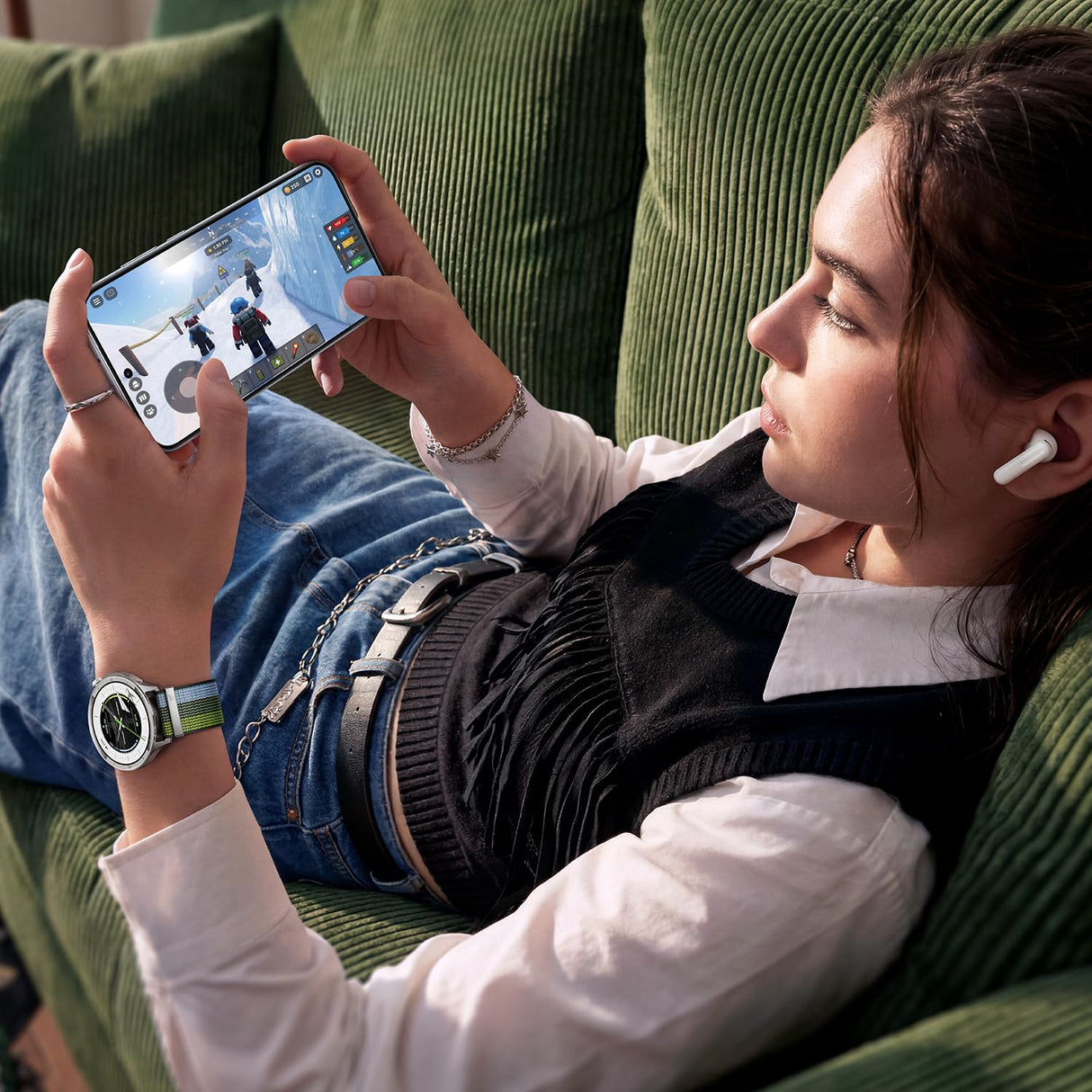 OPPO Reno16 5G Teléfono 8+512GB 6000mAh 120Hz 50MP, Pop White
