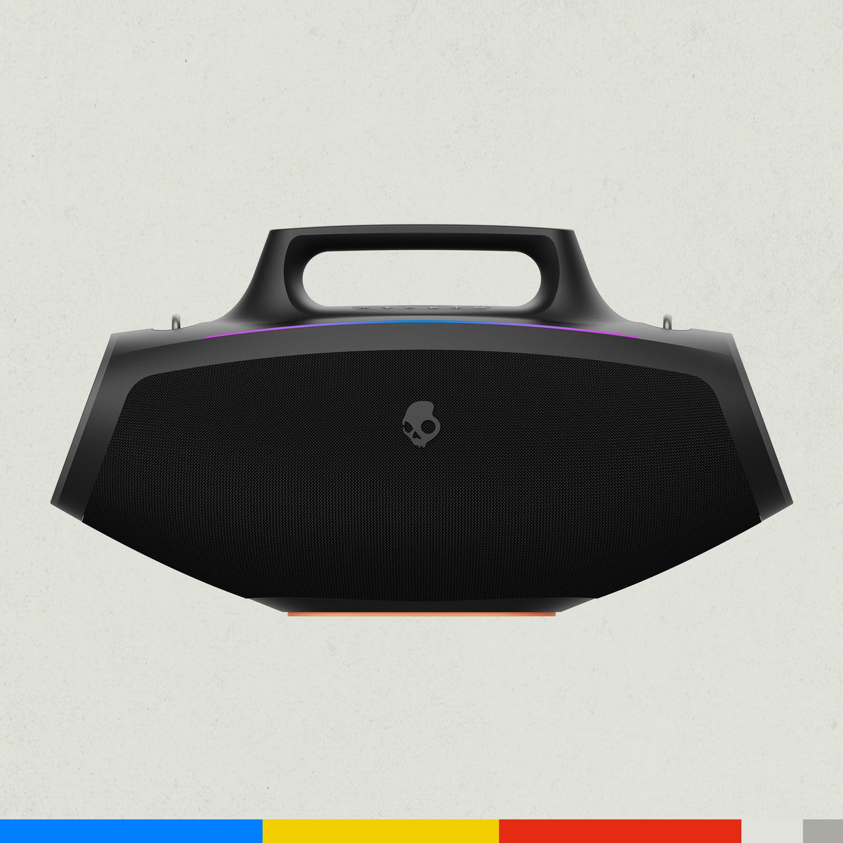 Skullcandy Barrel Altavoz Inalámbrico Portátil con Bluetooth de Tamaño Grande para Fiestas, con Impermeabilidad IPX5, 12 Horas de Batería, True Wireless Stereo con Luces LED y Asa de Transporte, Black