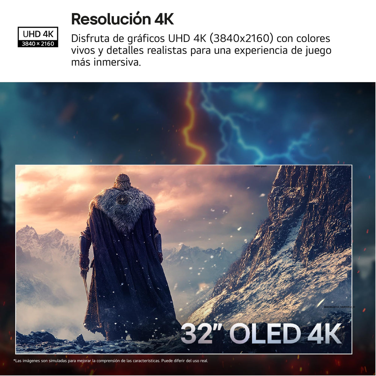 LG 32GX850A-B - Monitor Gaming Ultragear OLED, 32", 4K (3840 x 2160), 165 Hz, 0.03 ms (GTG), Dual Mode, G-Sync Compatible y FreeSync Premium Pro, Inclinación y Altura Ajustable, Morado Grisáceo