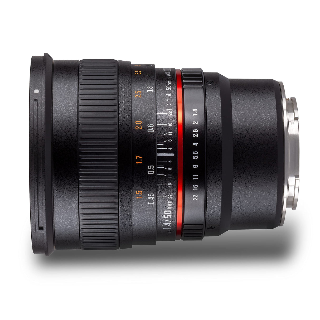Samyang F1111110101 - Objetivo fotográfico DSLR para Fuji X (Distancia Focal Fija 50mm, Apertura f/1.4-22 AS UMC, diámetro Filtro: 77mm), Negro