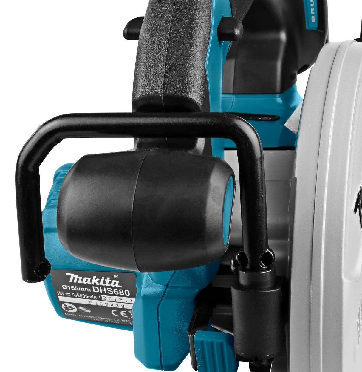 Makita DHS680Z Sierra, 18 V, Negro, One size