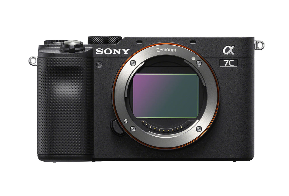 Sony Alpha 7 C - Cámara evil de fotograma completo con objetivo zoom Sony FE 28-60mm F4-5.6 (compacta y ligera, enfoque automático a tiempo real, 24.2 MP, Incluye: SEL-2860) Negro