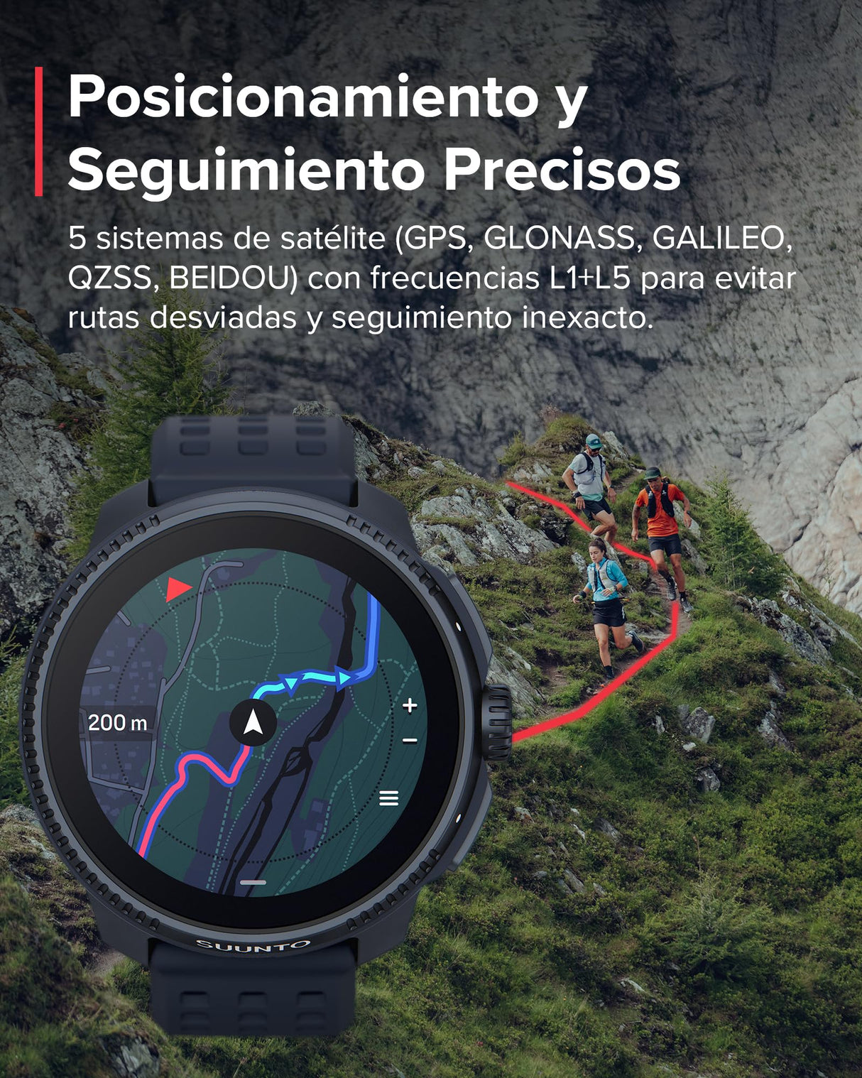 SUUNTO Race Reloj Deportivo - Smartwatch Exteriores, Pantalla AMOLED Brillante De 1,43" Con Cristal De Zafiro, Corona Cómoda y Botones De Control, GPS De Doble Frecuencia, Larga Duración De La Batería