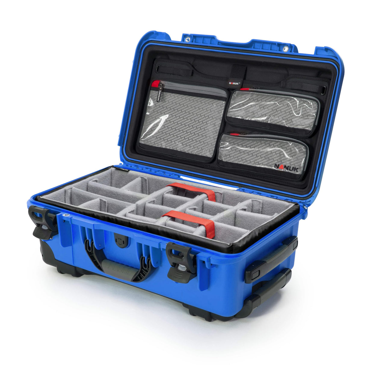 Nanuk 935 - Funda rígida Impermeable con Ruedas, Divisor Acolchado y Organizador de Tapa, Color Azul