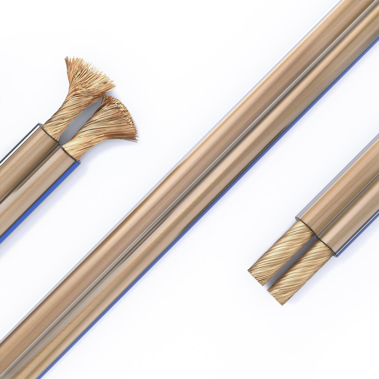 PureLink SP020-100 Cable de altavoz 2 x 4.0 mm² (99.9% OFC cable de cobre sólido 0.10mm) Cable de altavoz de alta fidelidad, 100m, transparente